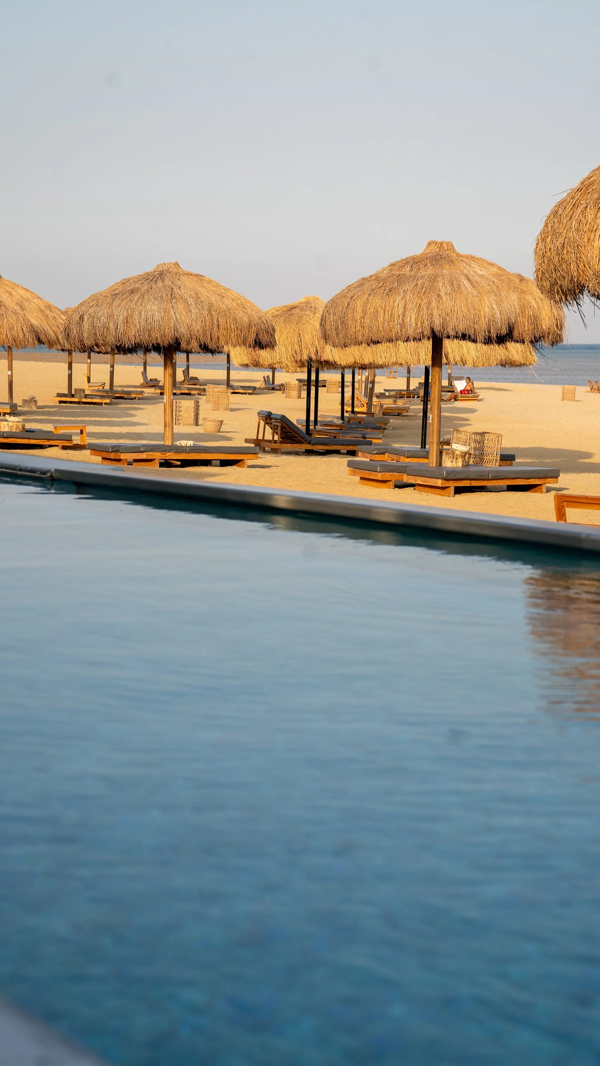 Day use beach at Fins Sokhna